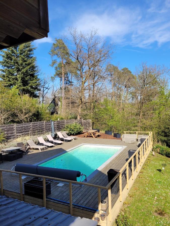 Le Chalet Du Cerf - Chambre D'Hote Somme-Leuze ภายนอก รูปภาพ